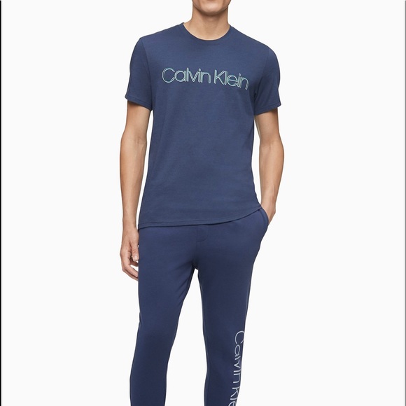 🌿Sale🌿 Calvin Klein PRISMATIC LOGO CREWNECK Men’s Size S T-SHIRT NP22690-969 - Picture 3 of 11